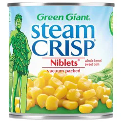 Green Giant Steam Crisp Vacuum Packed Niblets Whole Kernel Sweet Corn 11 oz