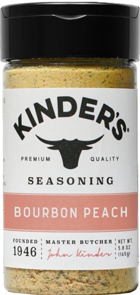 slide 1 of 1, Kinder's Bourbon Peach Seasoning, 5.8 oz