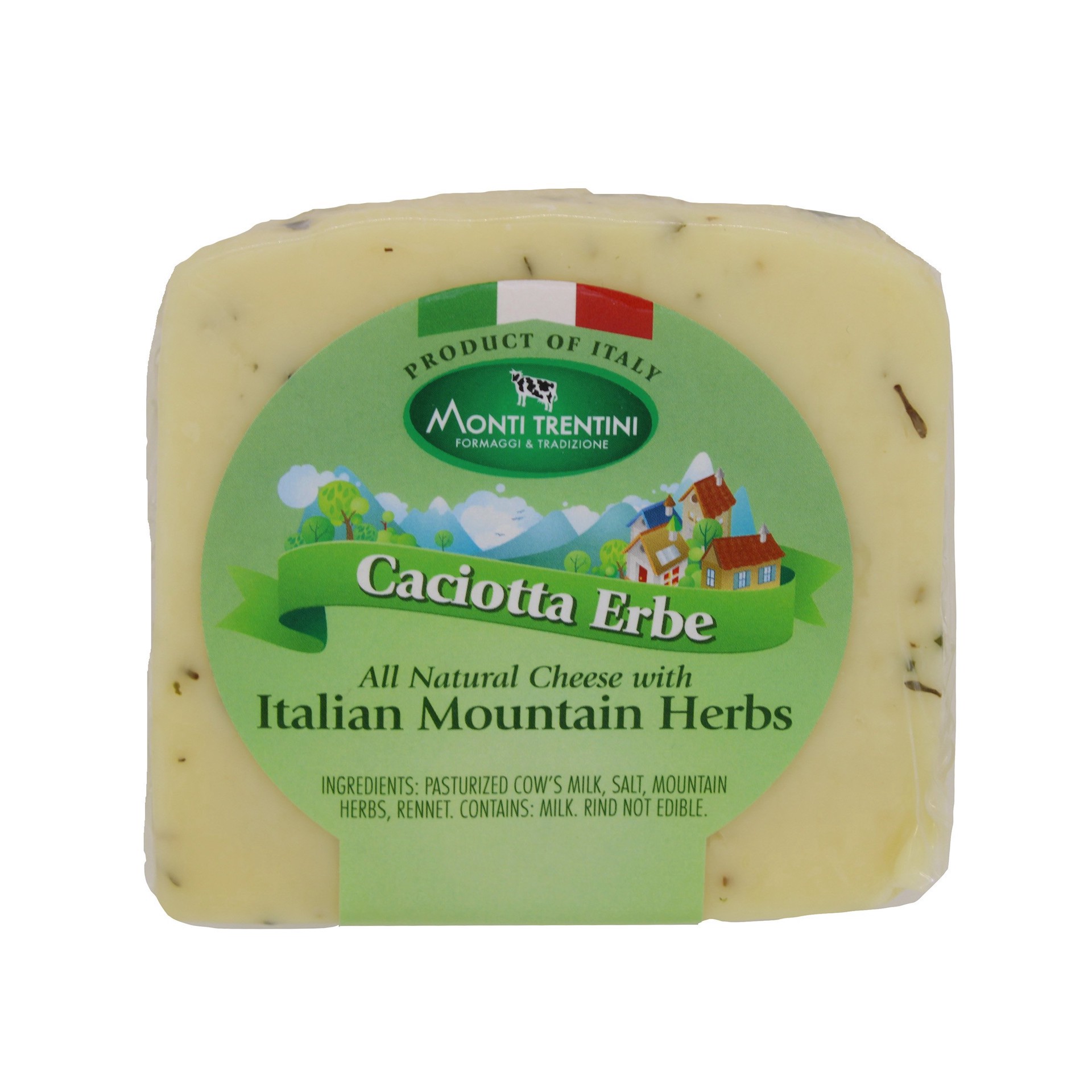 slide 1 of 1, Monti Trentini Caciotta Erbe Cheese 0.44 lb, 0.44 lb