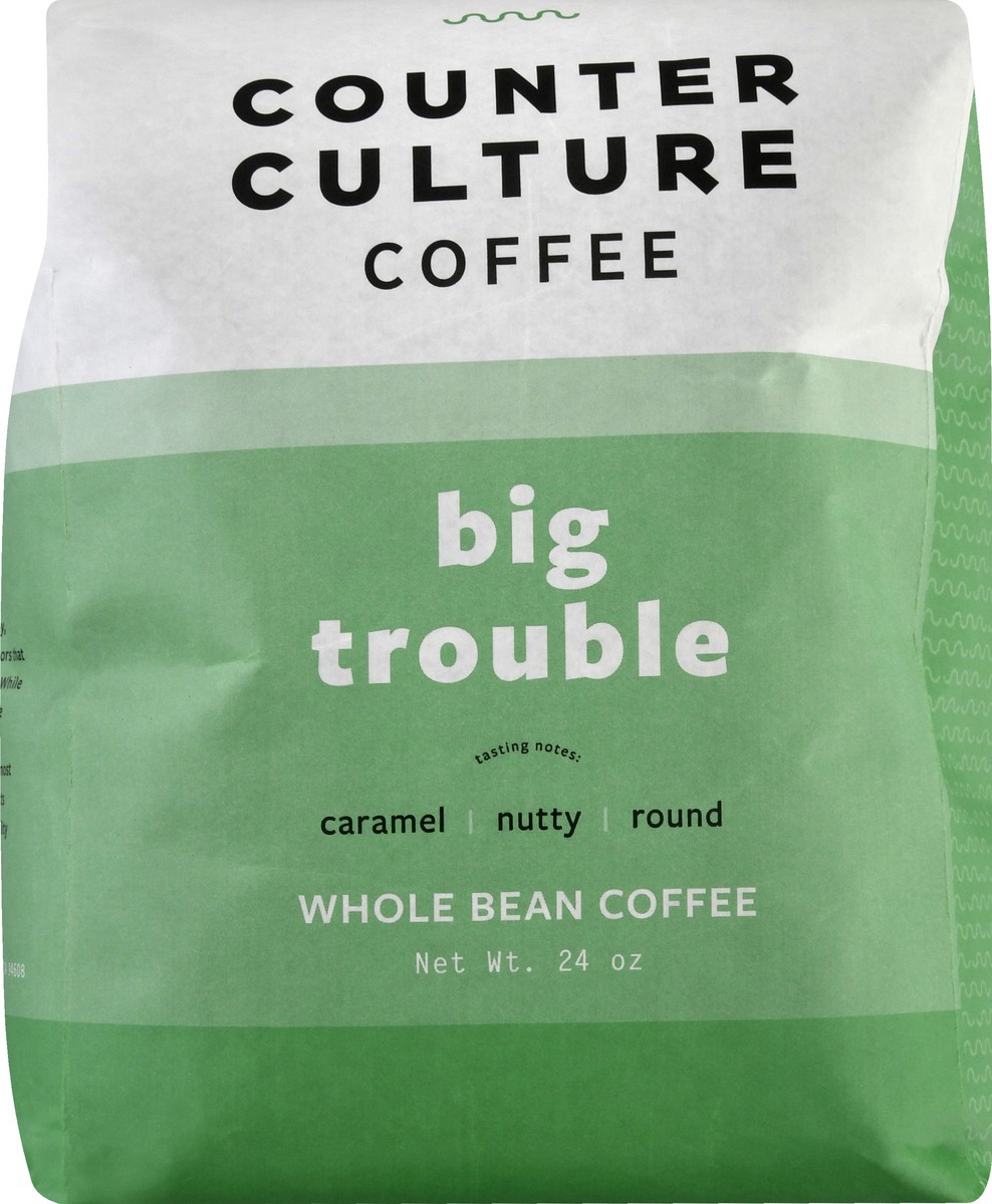 slide 3 of 11, Counter Culture Medium-Dark Roast Whole Bean Big Trouble Coffee- 24 oz, 24 oz