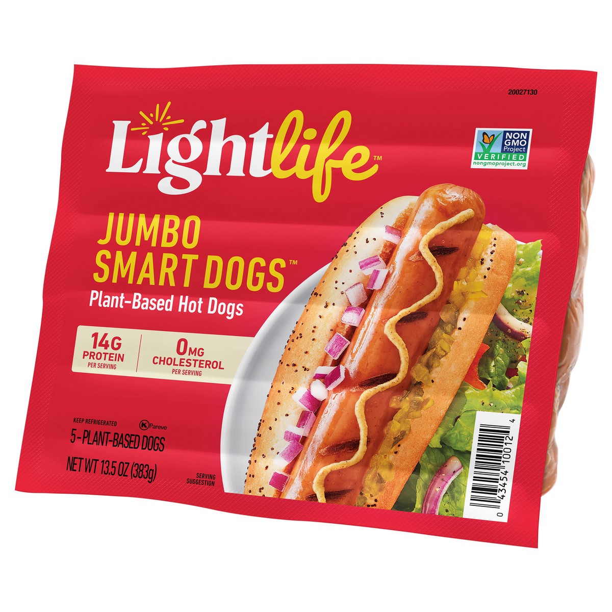 slide 4 of 5, Lightlife Smart Dogs Plant-Based Vegan Jumbo Hot Dogs, 383 g