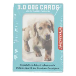 Kikkerland 3D Dog Playing Cards