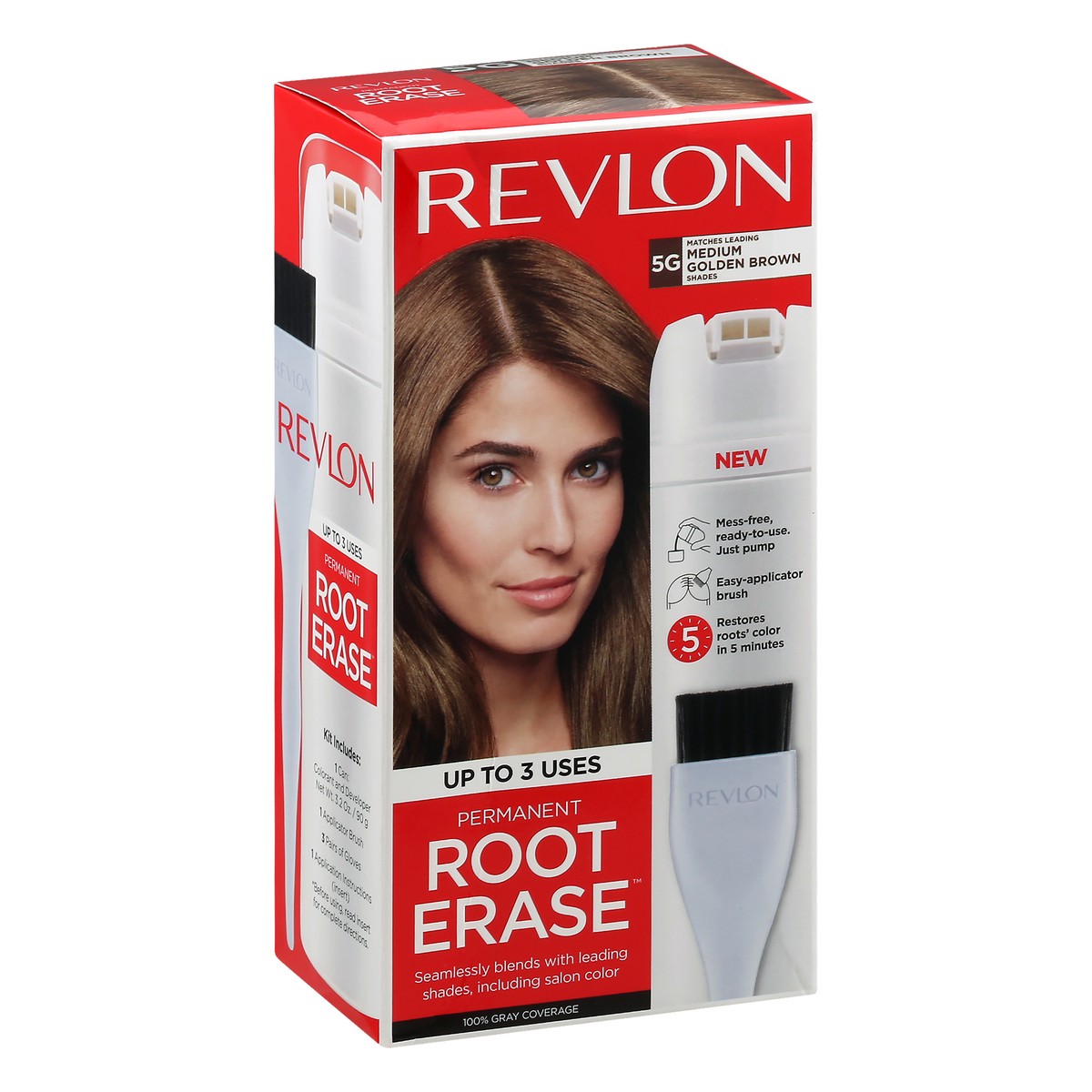 slide 8 of 9, Revlon Medium Golden Brown 5G Permanent Hair Color 1 ea, 1 ct