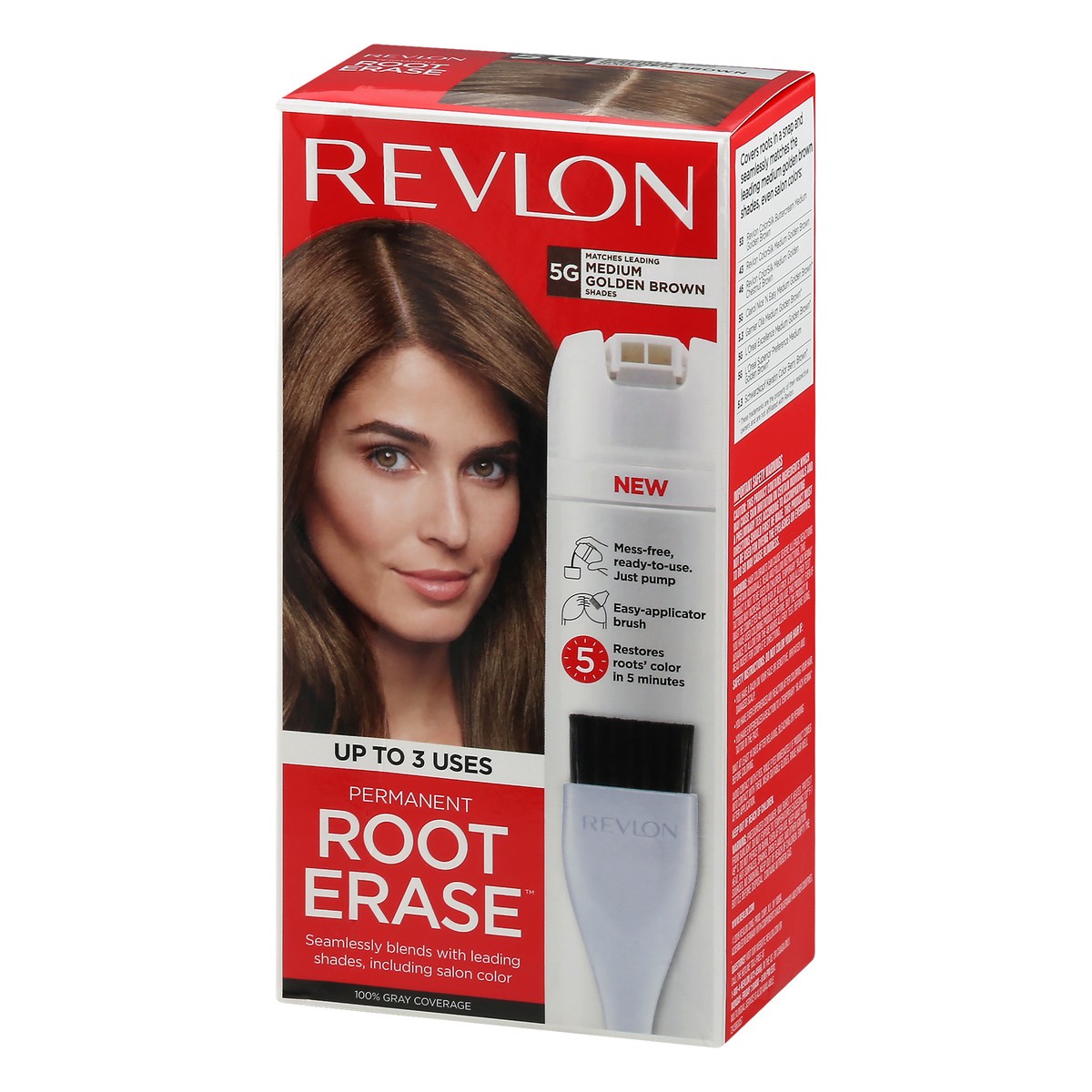 slide 3 of 9, Revlon Medium Golden Brown 5G Permanent Hair Color 1 ea, 1 ct