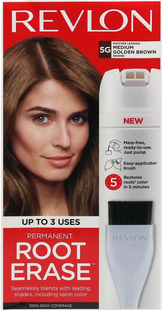 slide 1 of 9, Revlon Medium Golden Brown 5G Permanent Hair Color 1 ea, 1 ct