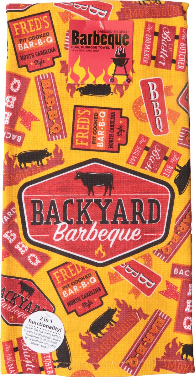slide 6 of 10, Kay Dee Backyard Bbq Terry Kitchn Towel Dp, 1 ct