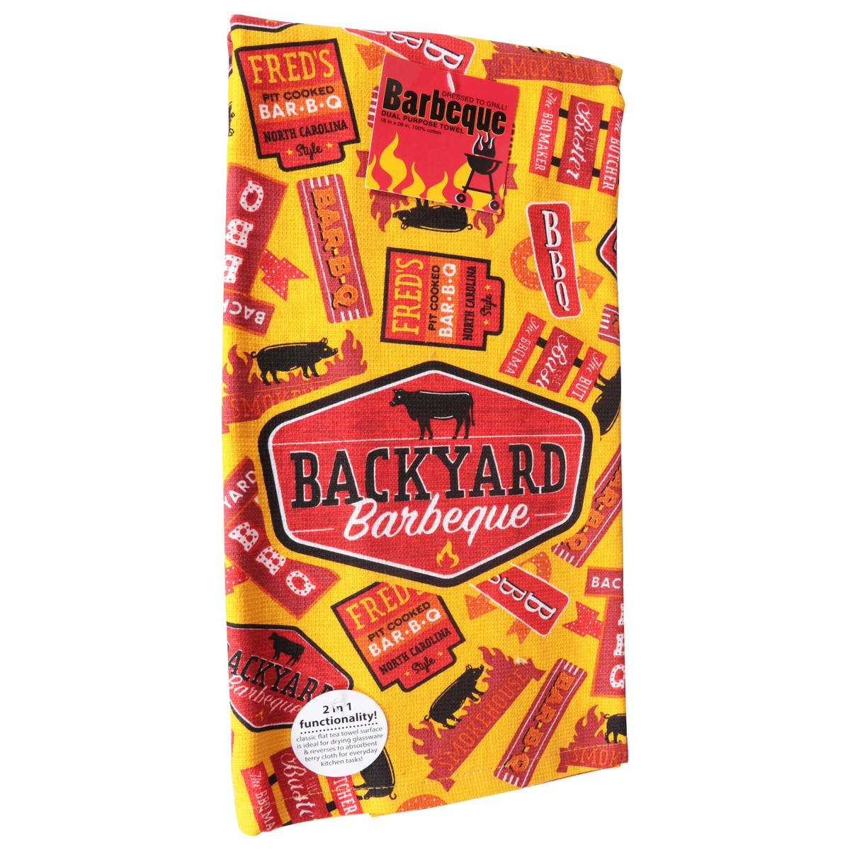 slide 4 of 10, Kay Dee Backyard Bbq Terry Kitchn Towel Dp, 1 ct