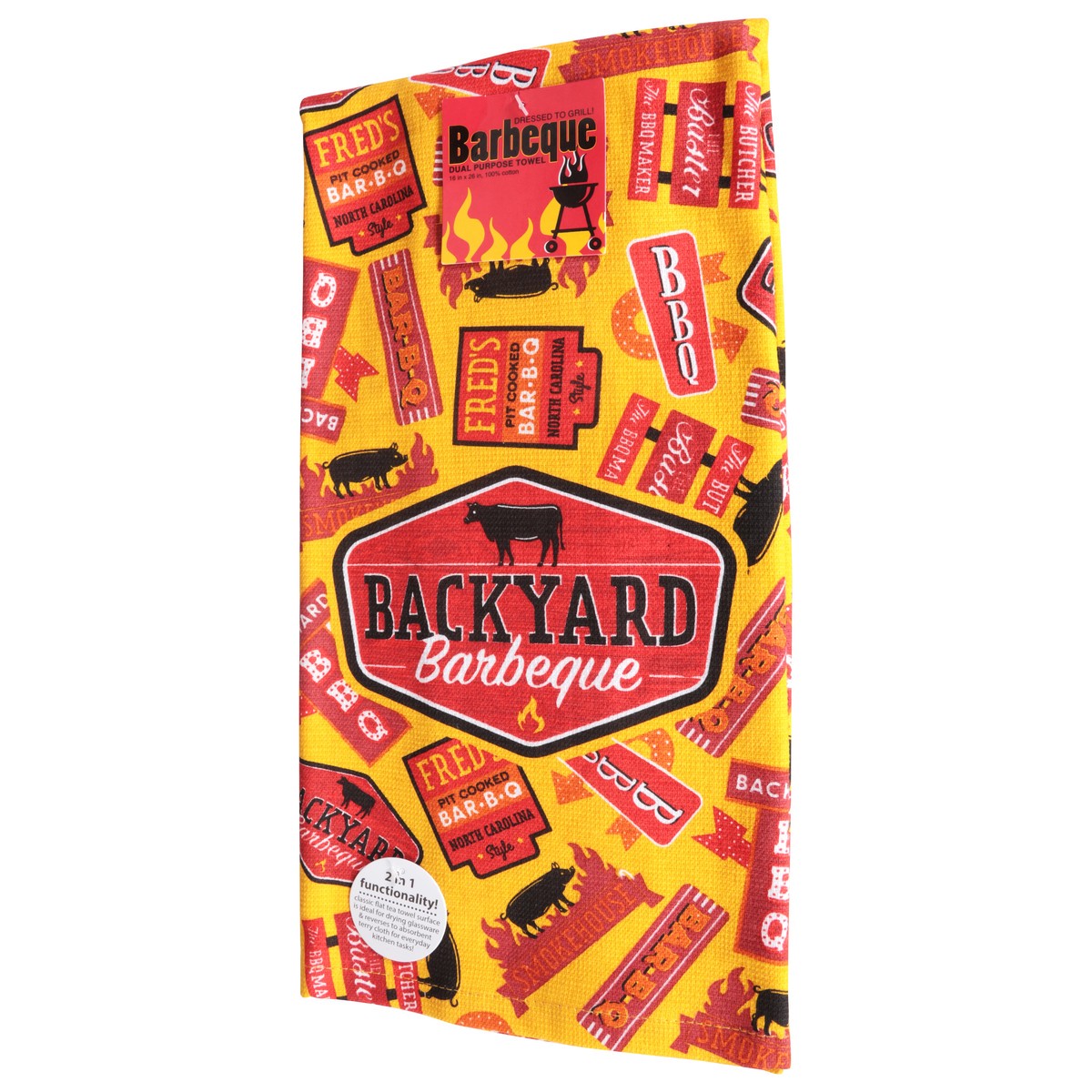 slide 5 of 10, Kay Dee Backyard Bbq Terry Kitchn Towel Dp, 1 ct