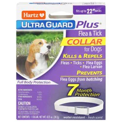 Hartz Ultra Guard Plus White Flea & Tick Fresh Scent Collar for Dogs 1 Each