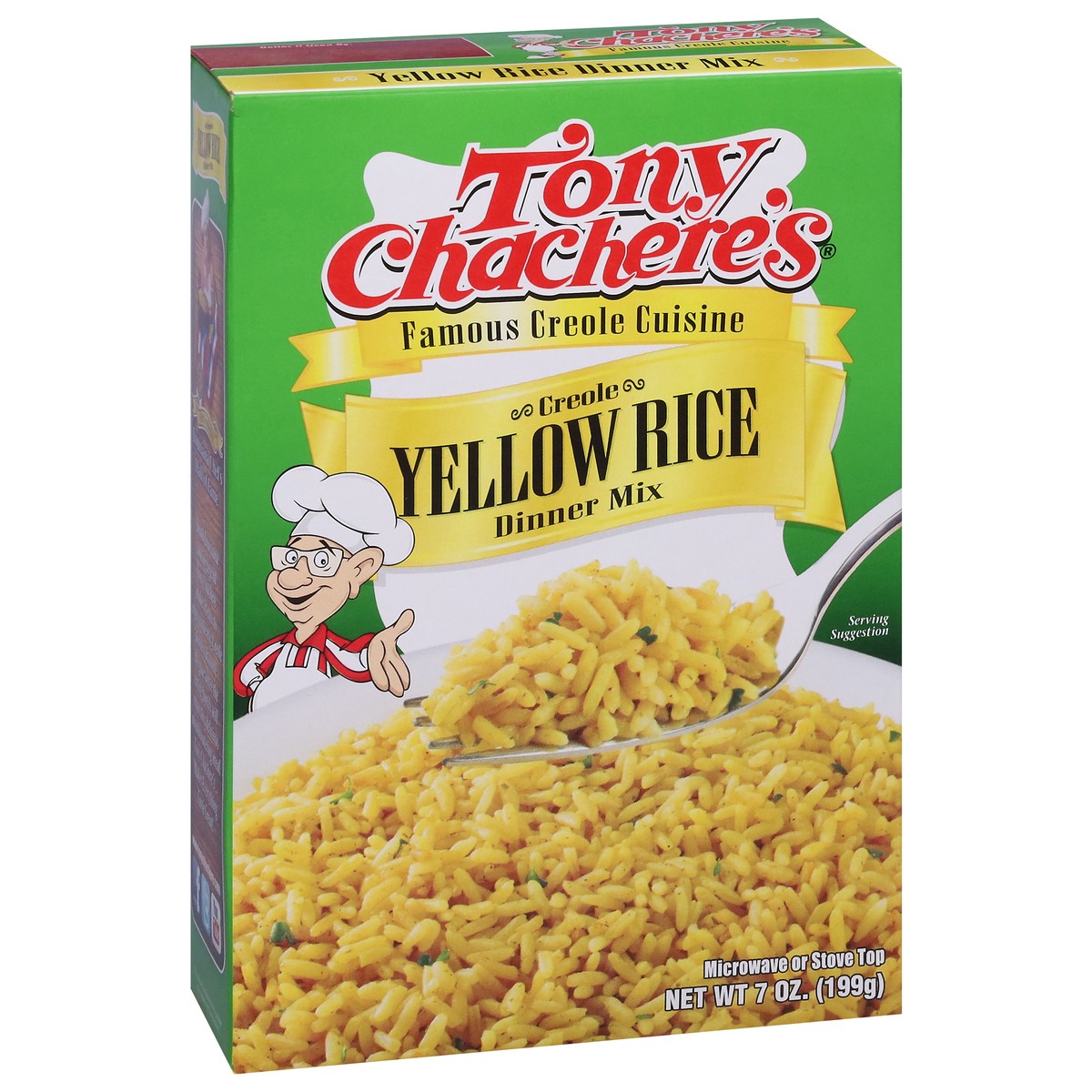 slide 4 of 14, Tony Chachere's Creole Yellow Rice Dinner Mix 7 oz, 7 oz