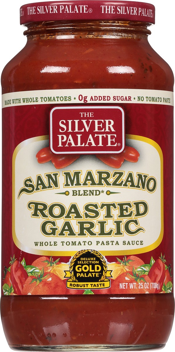 slide 8 of 9, The Silver Palate San Marzano Blend Whole Tomato Roasted Garlic Pasta Sauce 1 25 oz, 25 oz