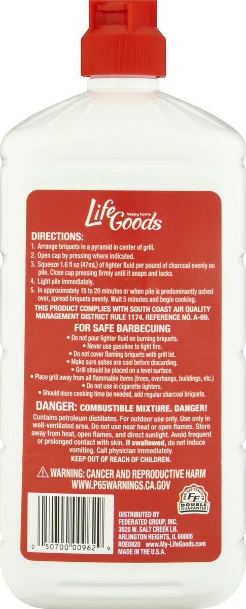 slide 7 of 9, Life Goods Charcoal Odorless Lighter Fluid 32 oz, 32 oz