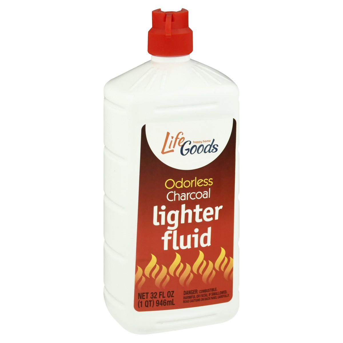slide 6 of 9, Life Goods Charcoal Odorless Lighter Fluid 32 oz, 32 oz