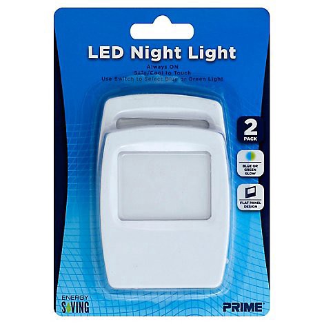 slide 1 of 1, Prime Night Light 2 ea, 2 ct