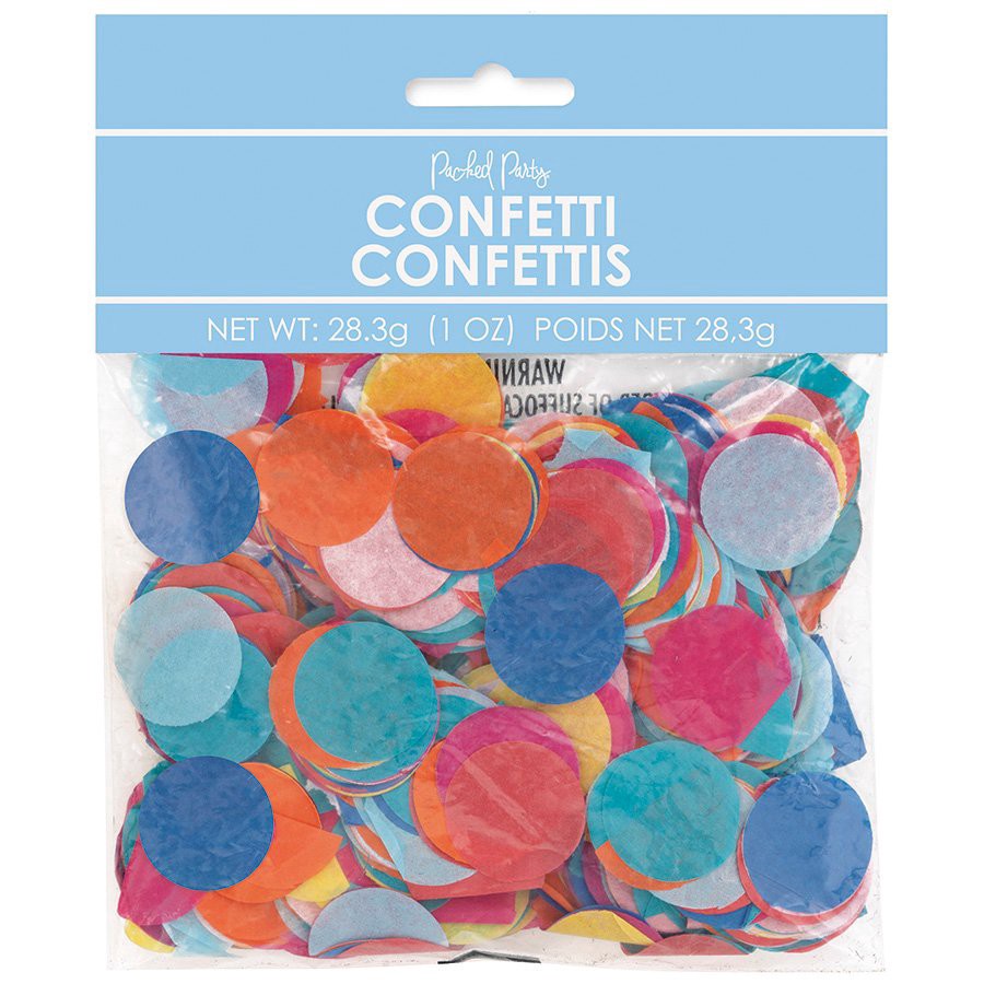 slide 1 of 1, Packed Party Multi Color Confetti, 1 oz