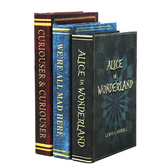 slide 1 of 4, 8" Alice's Adventures Book Stack Tabletop Box By Ashland, 8 in