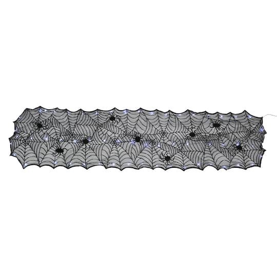 slide 1 of 5, 72" Led Lighted Spider Web Table Runner By Ashland, 72 in