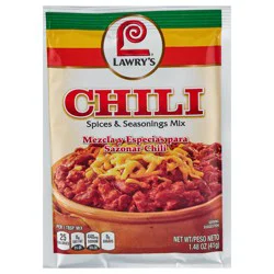 Lawry's Chili Spices & Seasonings Mix, 1.48 oz