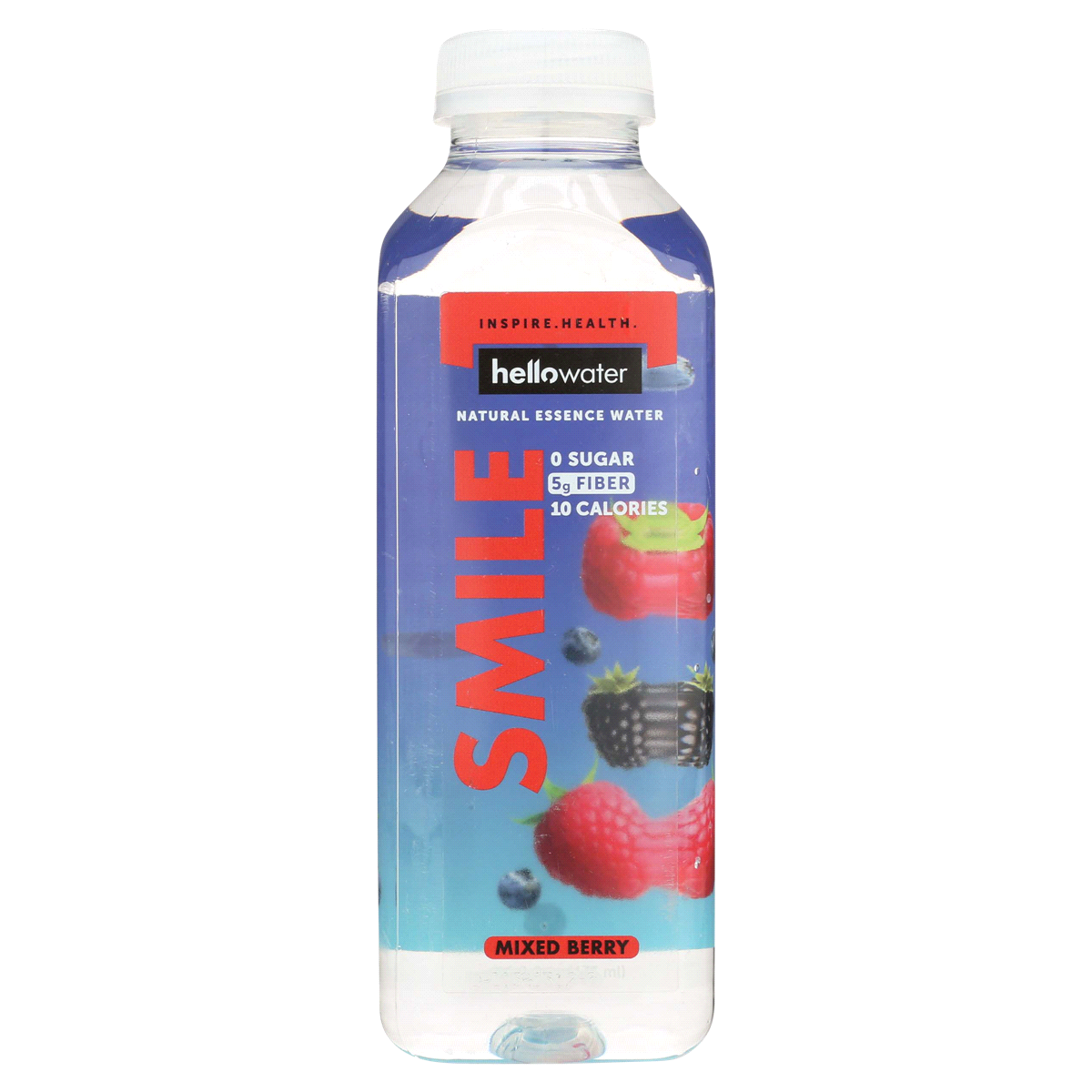 slide 1 of 1, hellowater Mixed Berry Flavored, Fiber Infused Water - 16 fl oz, 16 fl oz