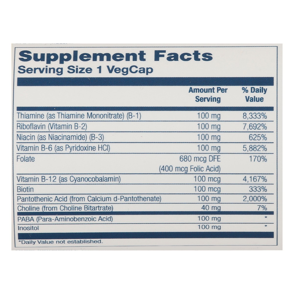 slide 8 of 13, Solaray Vitamin B-Complex 100 VegCaps, 100 ct