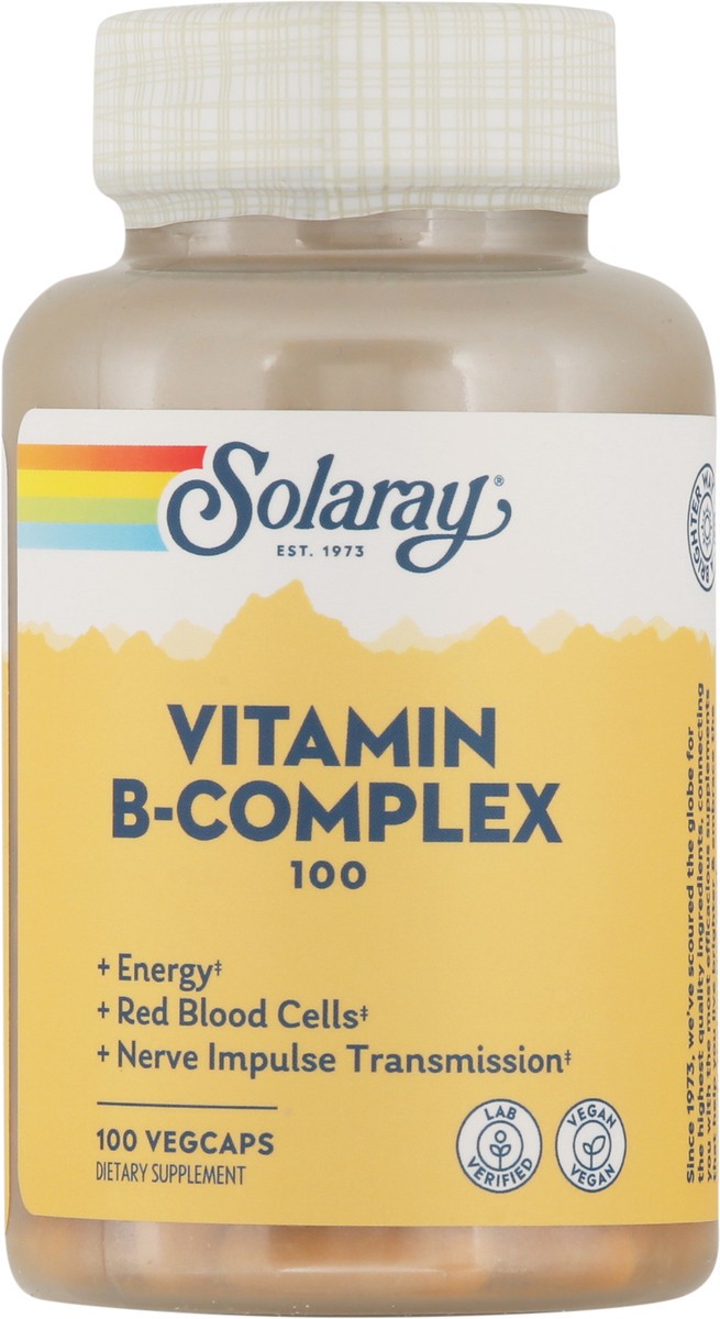 slide 2 of 13, Solaray Vitamin B-Complex 100 VegCaps, 100 ct