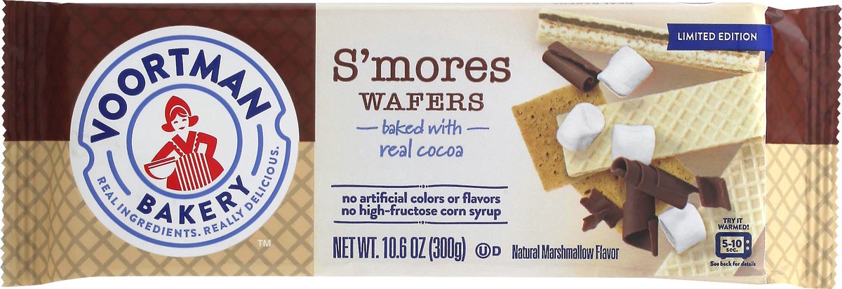 slide 8 of 8, Voortman Bakery S'Mores Creme Wafers, 10.6 oz