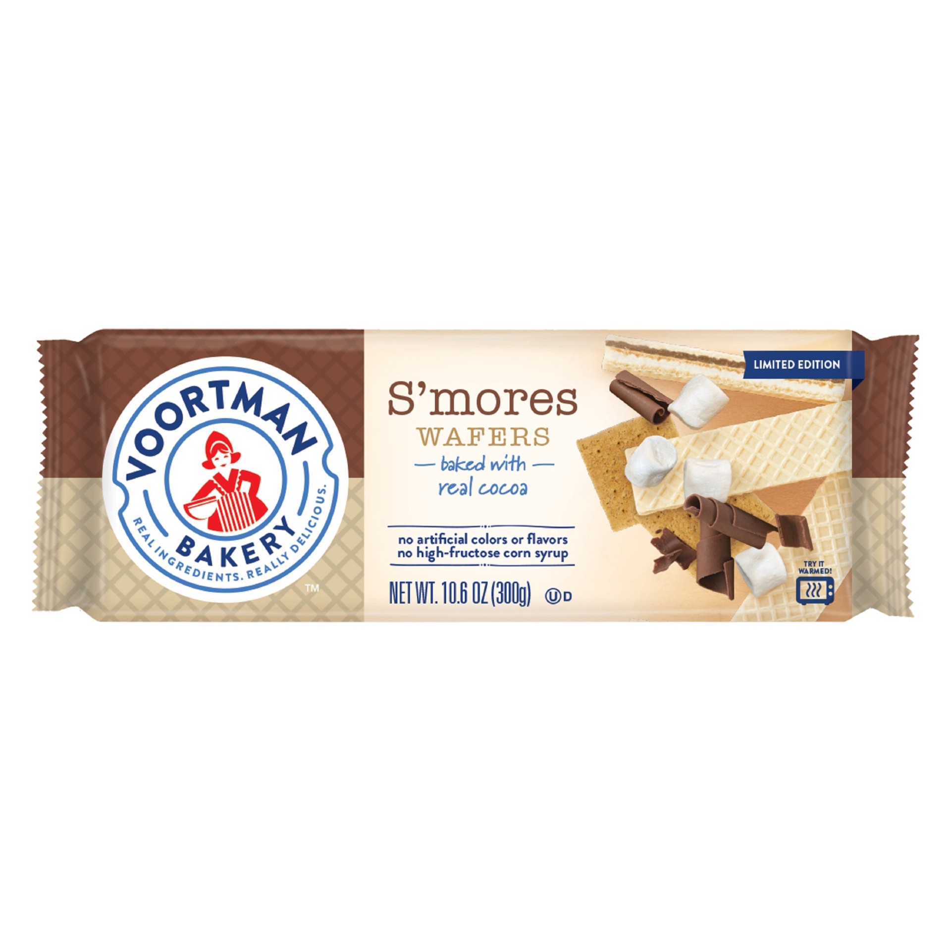 slide 1 of 8, Voortman Bakery S'Mores Creme Wafers, 10.6 oz