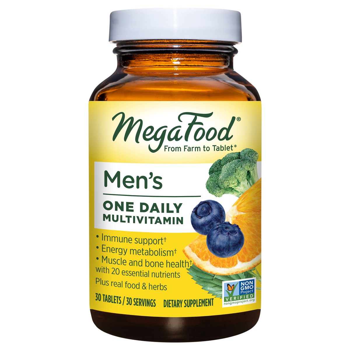 slide 2 of 7, MegaFood Men''s One Daily Multivitamin, 30 Count, 30 ct