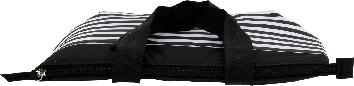 slide 4 of 9, Igloo Cooler Bag, Mini Essential Tote, Black & White Stripes, 1 ct