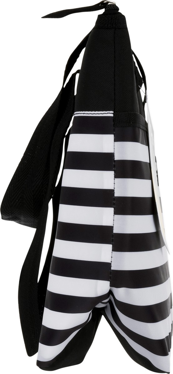 slide 5 of 9, Igloo Cooler Bag, Mini Essential Tote, Black & White Stripes, 1 ct