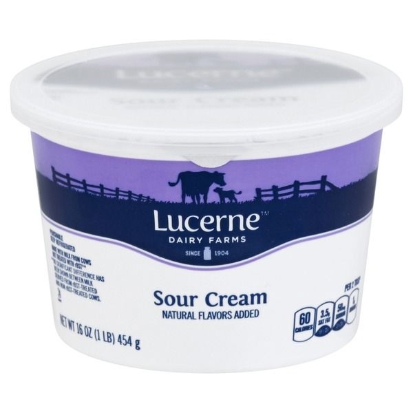 slide 1 of 1, Lucerne Dairy Farms Sour Cream, 16 oz