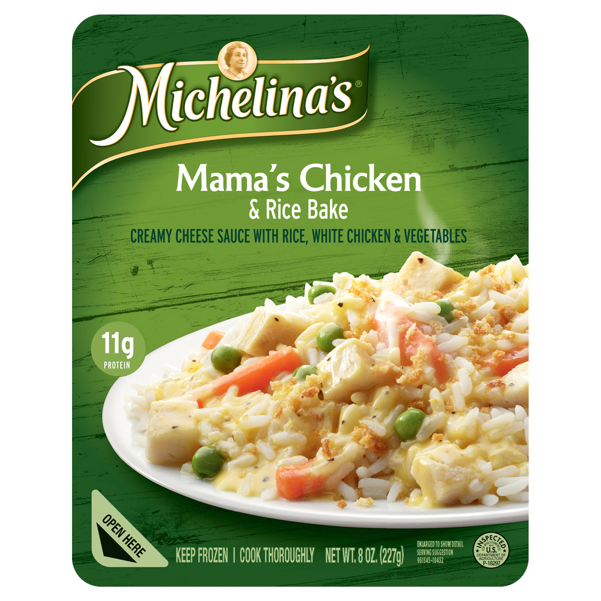 slide 1 of 1, Michelina's Michelina's Mama's Chicken & Rice Bake, 8 oz