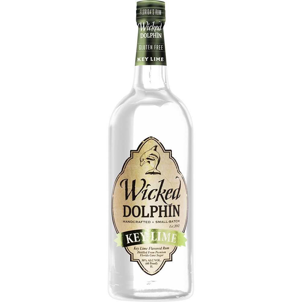 slide 1 of 1, Wicked Dolphin Key Lime Rum, 750 ml