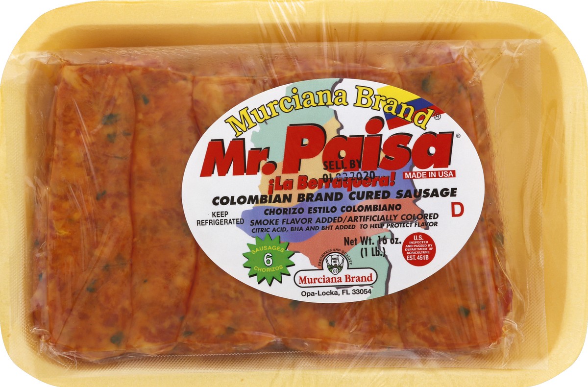slide 1 of 8, Murciana Sausage 6 ea, 6 ct