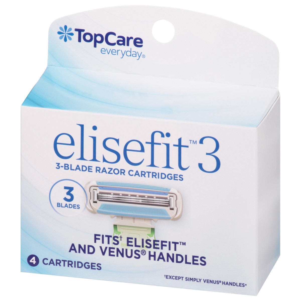 slide 5 of 13, TopCare Everyday Elisefit 3 3-Blade Razor Cartridges 4 ea, 4 ct