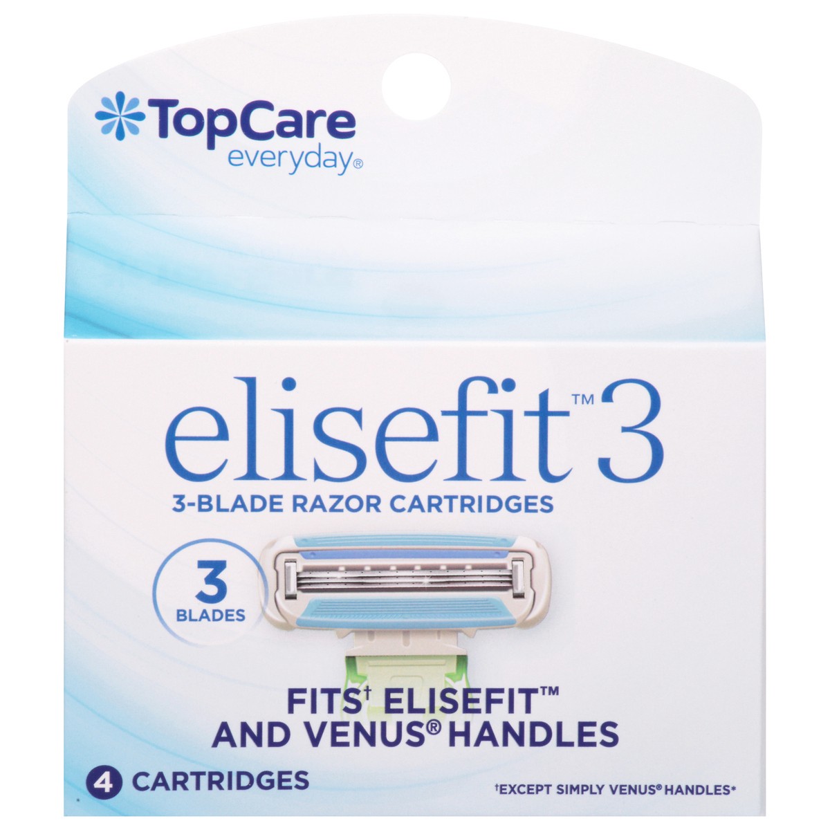 slide 7 of 13, TopCare Everyday Elisefit 3 3-Blade Razor Cartridges 4 ea, 4 ct