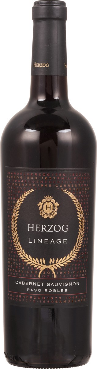 slide 9 of 9, Herzog Cellars Lineage Cabernet Wine, 750 ml