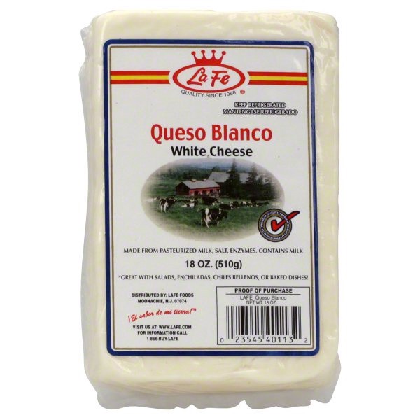 slide 1 of 1, La Fe Queso Blanco - 18 oz, 18 oz