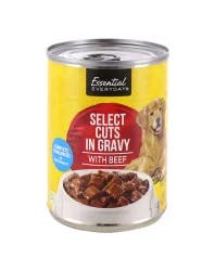 Essential Everyday Select Cuts In Gravy With Beef Dog Food
