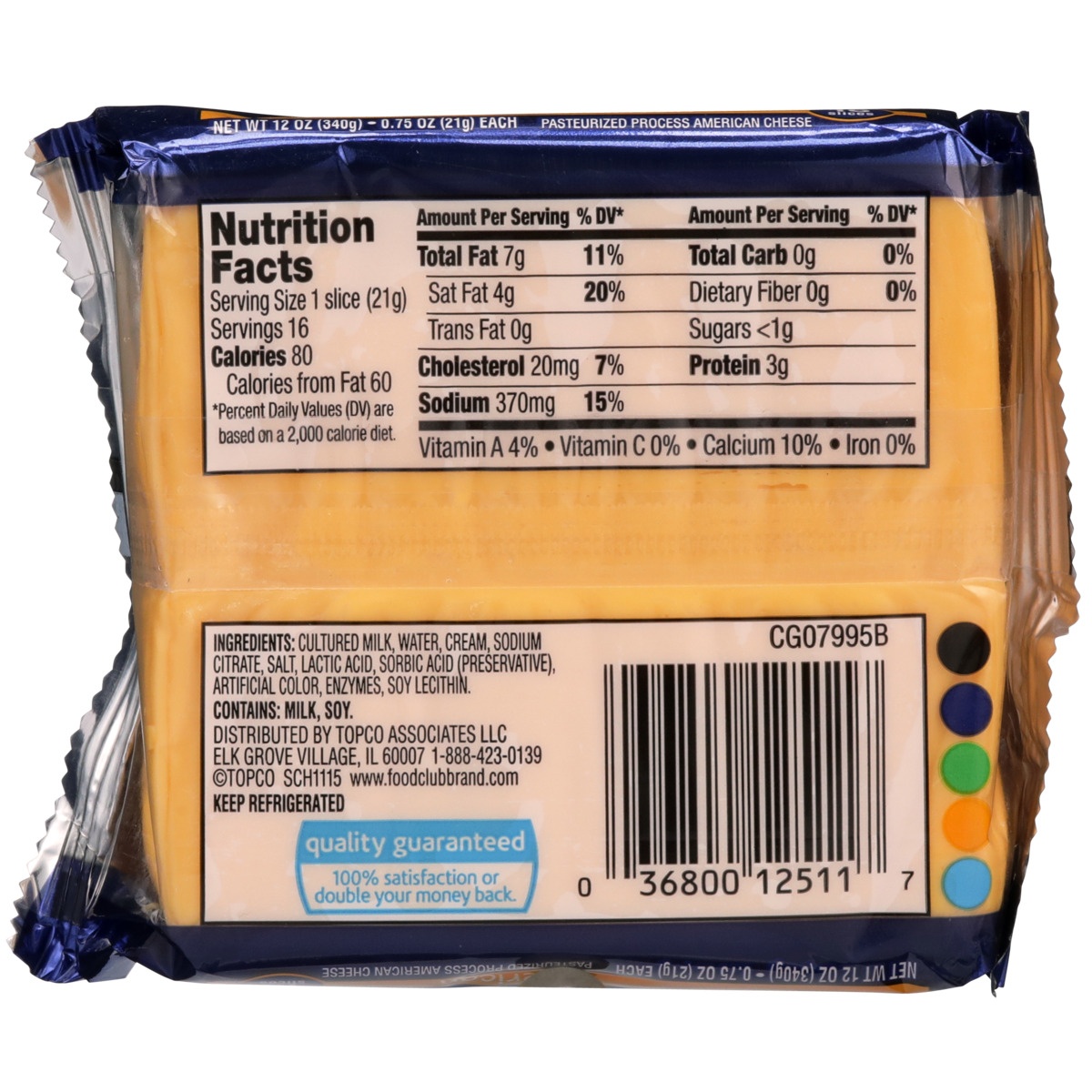 slide 10 of 10, Food Club Deluxe Pasteurized Process American Cheese Slices, 12 oz