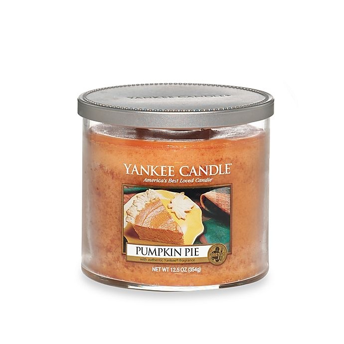 slide 1 of 2, Yankee Candle Housewarmer Pumpkin Pie Medium Lidded Candle Tumbler, 1 ct