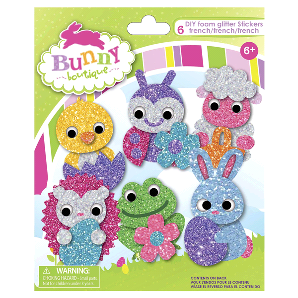 slide 1 of 1, American Crafts DIY Foam Stickers, Easter Buddies, 3 in