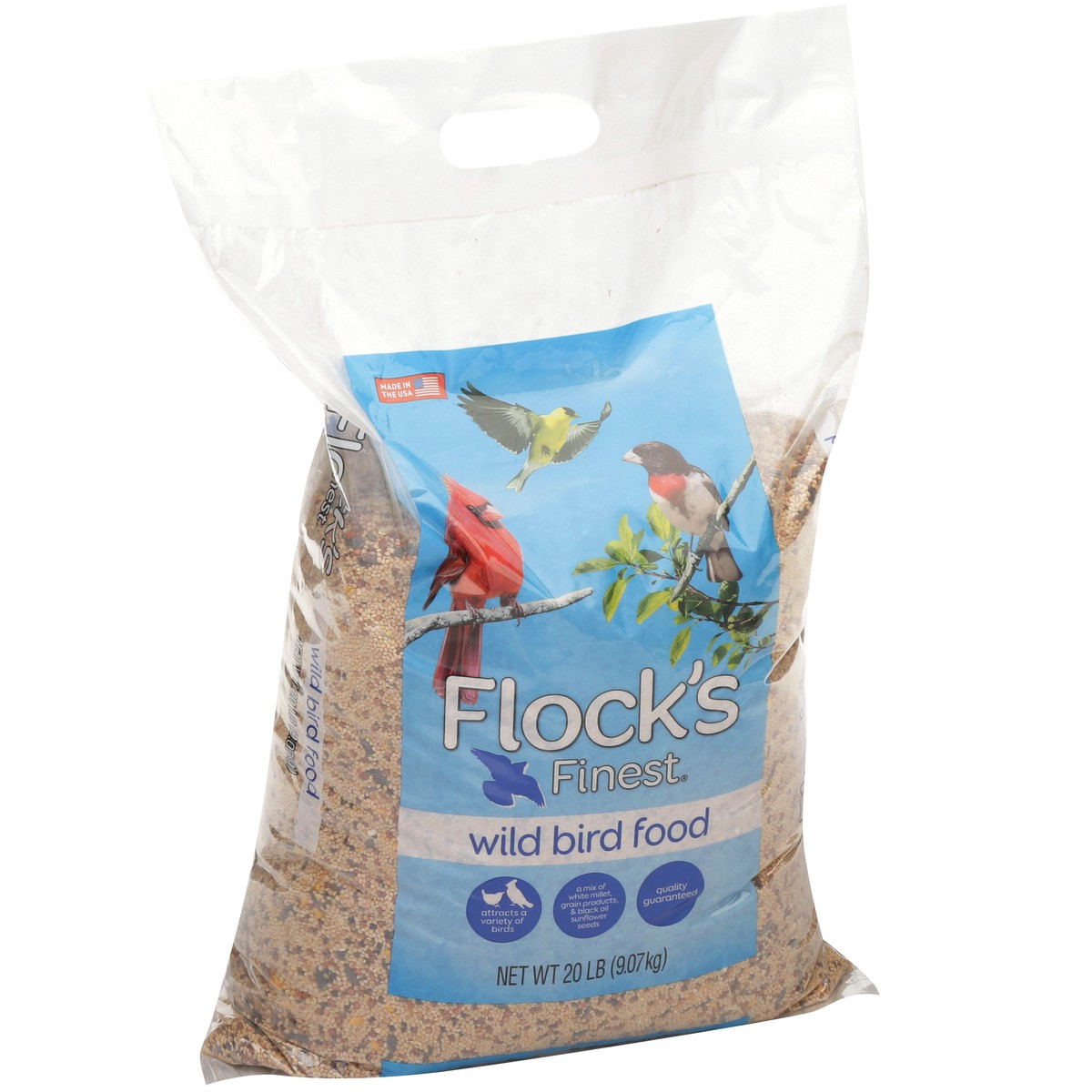 slide 9 of 9, Flock's Finest Wild Bird Food, 20 lb