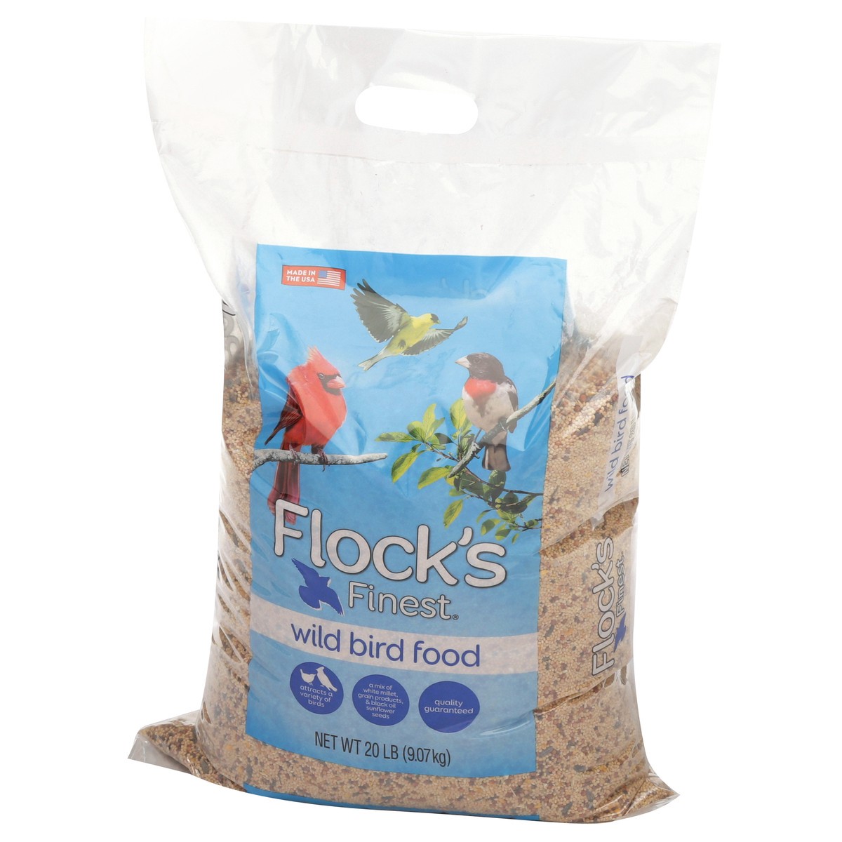 slide 4 of 9, Flock's Finest Wild Bird Food, 20 lb