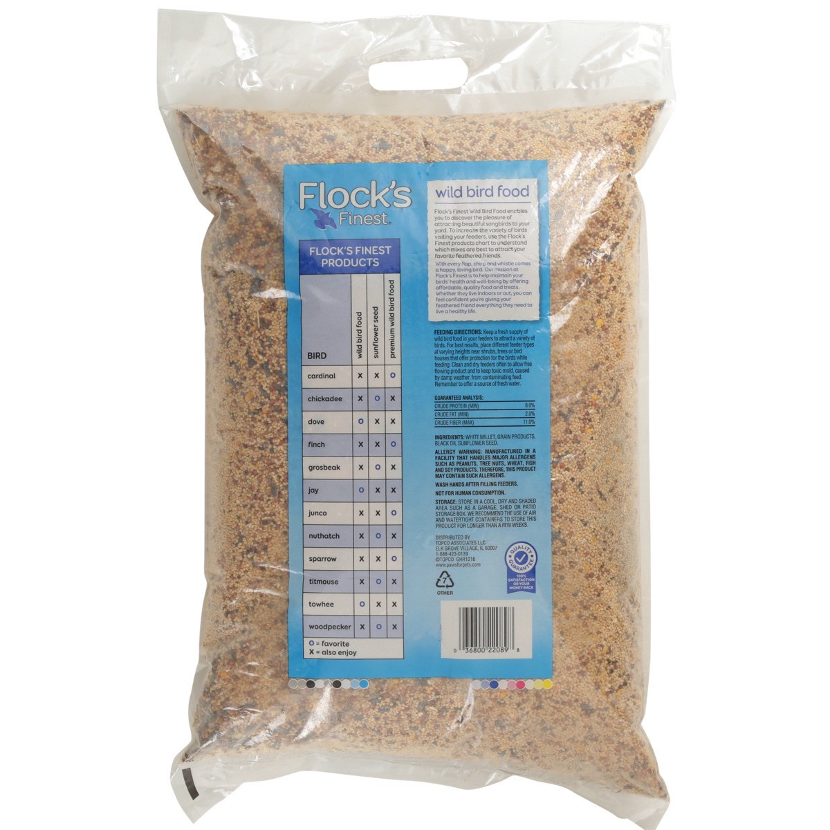 slide 3 of 9, Flock's Finest Wild Bird Food, 20 lb