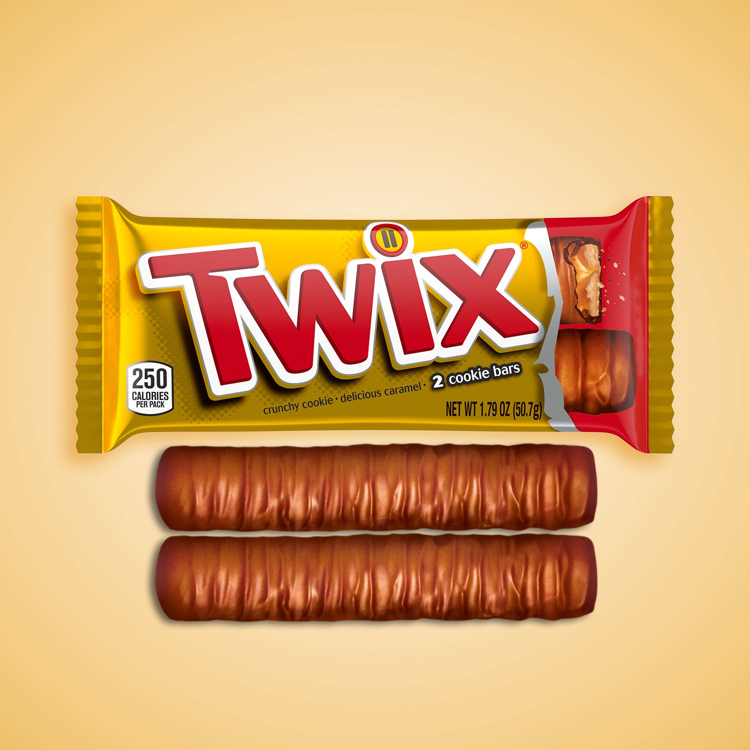 slide 3 of 8, TWIX Full Size Caramel Chocolate Cookie Candy Bar, 1.79 oz Bar, 1.79 oz