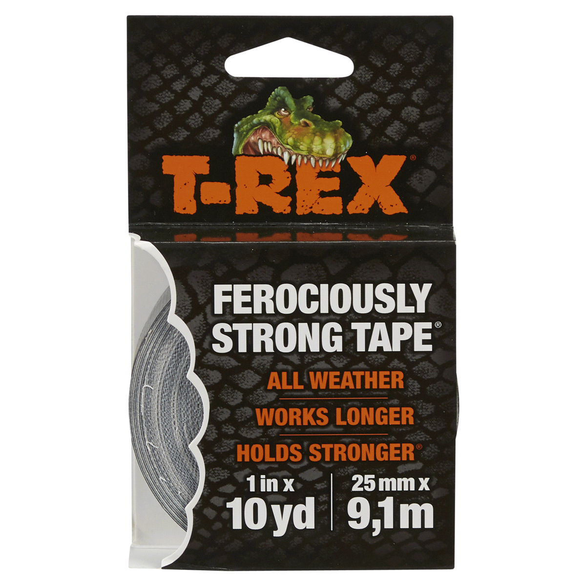 slide 1 of 1, T-Rex Tape Mighty Roll, Gunmetal Gray, 1 ct