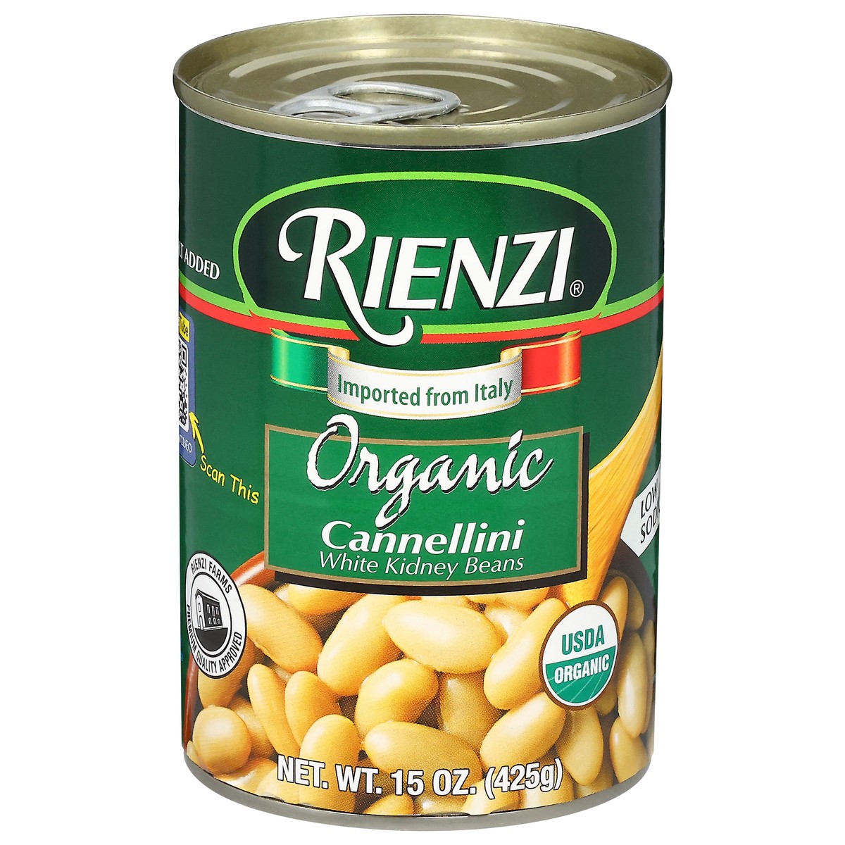 slide 1 of 4, rienzi org cannellini, 15 oz
