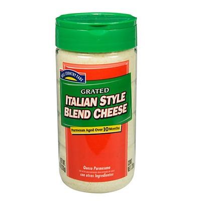slide 1 of 1, Hill Country Fare Grated Italian Style Blend Cheese, 8 oz