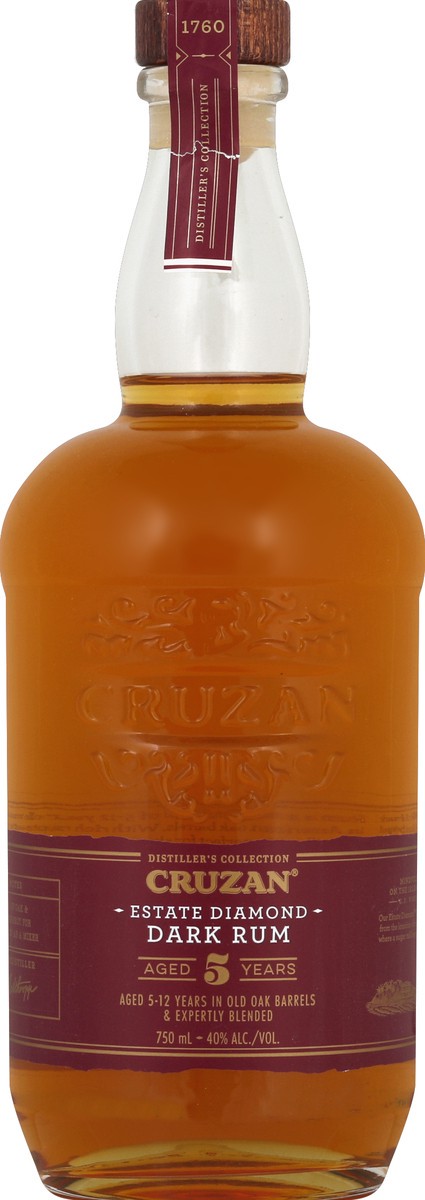 slide 2 of 2, Cruzan Estate Diamond Dark Rum 750 ml, 750 ml
